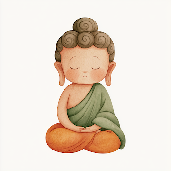 Serene Buddha-Inspired Meditating Figure