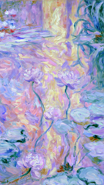 Serene Lotus Pond Landscape