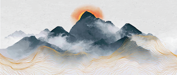 Serene Misty Mountain Landscape