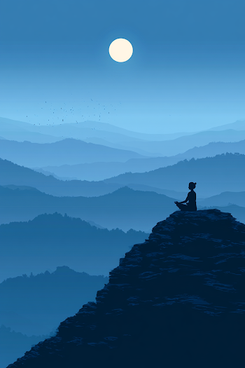 Serene Moonlit Meditation