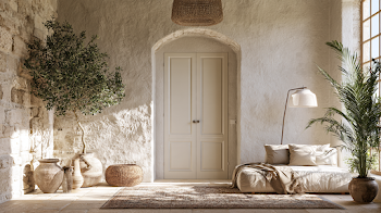 Serene Rustic Doorway in a Puglia Country House