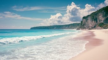 Serene Tropical Beach Landscape