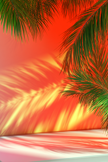 Serene Tropical Summer Backdrop