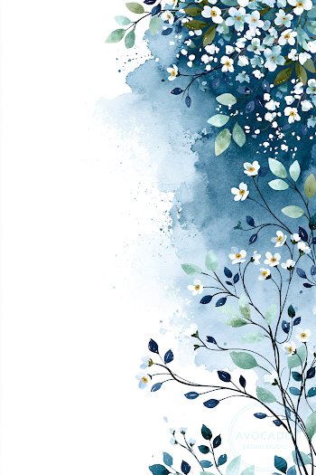 Serene Watercolor Floral Background