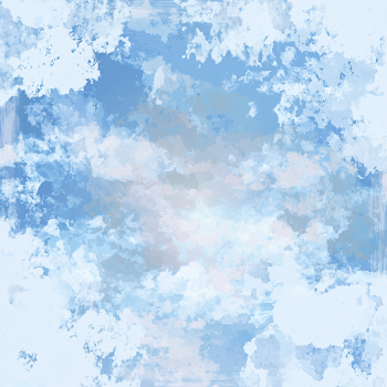 Serene Watercolor Sky with Clouds