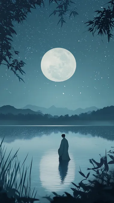 Serenity by the Tranquil Lake: A Tang Dynasty Reflection Serenity by the Tranquil Lake: A Tang Dynasty Reflection