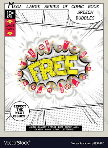 Series comics speech bubble vector image