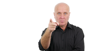 Serious and Confident Businessman Warning Pointing You with Finger ...