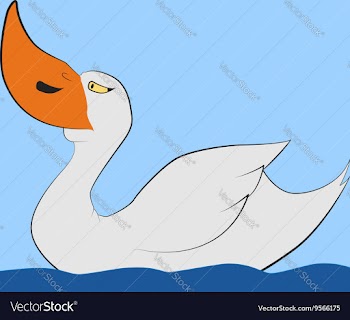 Serious Duck vector image