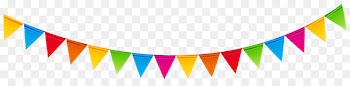 Serpentine streamer Birthday Banner Clip art - Transparent Streamers Cliparts 