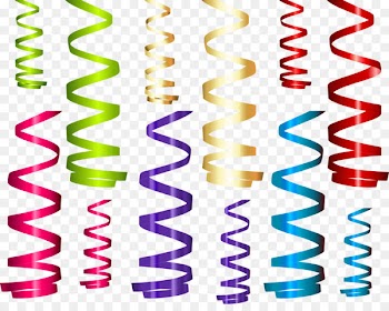 Serpentine streamer Carnival block Ipanema Beach - membership clipart 