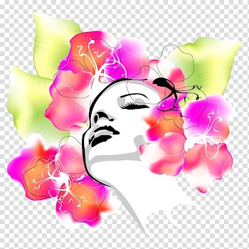 Serpukhov Esther Grup, Watercolor flowers woman transparent background PNG clipart