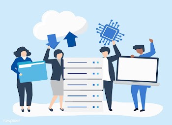 Server and technology | Free stock vector - 477908