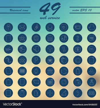 Service line icons set vector image