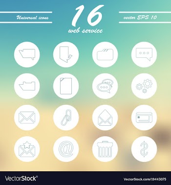 Service line icons set vector image