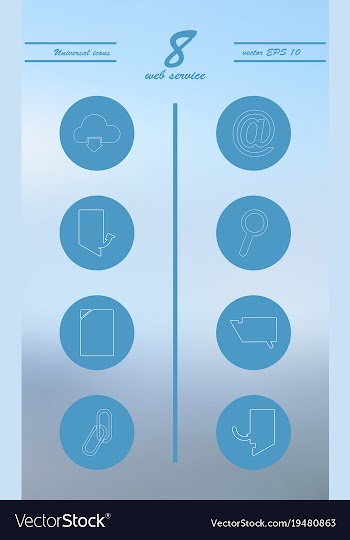 Service line icons set vector image