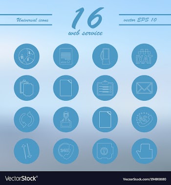 Service line icons set vector image