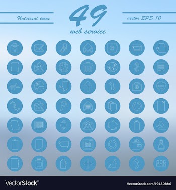 Service line icons set vector image