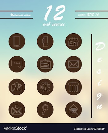 Service line icons set vector image