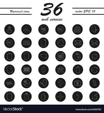 Service line icons set vector image