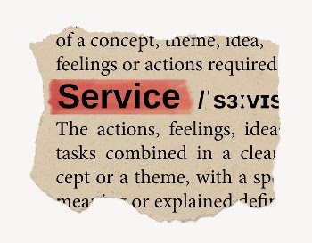 Service ripped dictionary, editable word | Free PSD - rawpixel