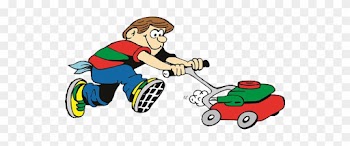 Serving People Clipart Collection - Cartoon Lawn Care Logo