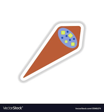 Sesame tofu nori wraps sticker vector image