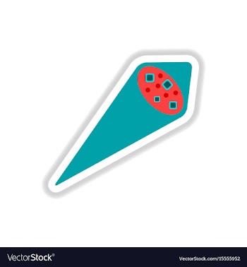 Sesame tofu nori wraps sticker vector image