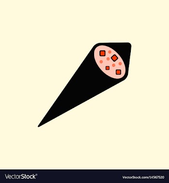 Sesame tofu nori wraps vector image