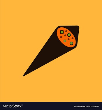 Sesame tofu nori wraps vector image