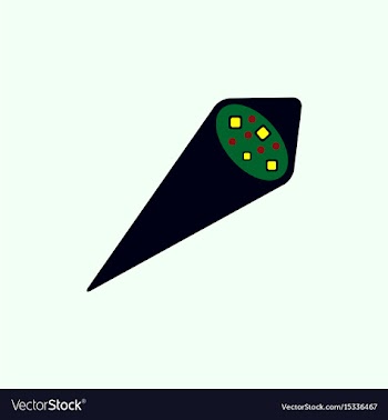 Sesame tofu nori wraps vector image