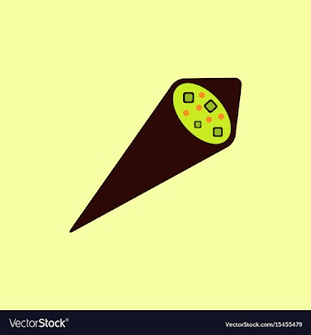 Sesame tofu nori wraps vector image