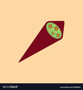 Sesame tofu nori wraps vector image