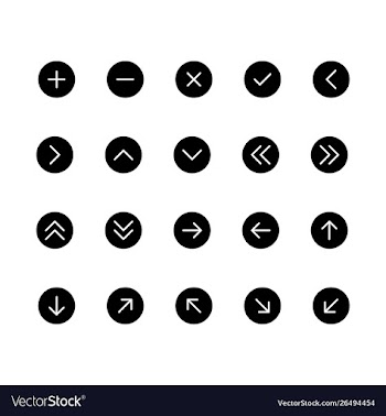 Set arrow icons arrow signs for web vector image