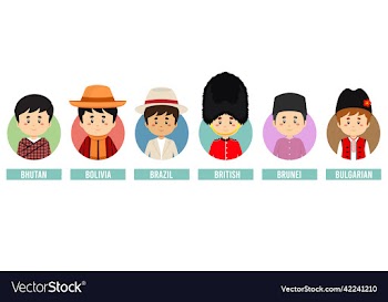 set avatars with different countries