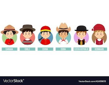 set avatars with different countries