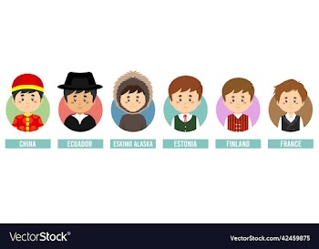 set avatars with different countries