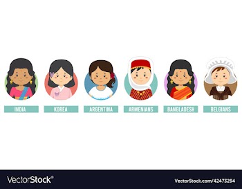 set avatars with different countries