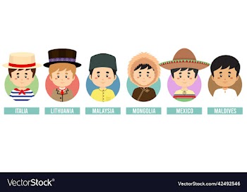 set avatars with different countries