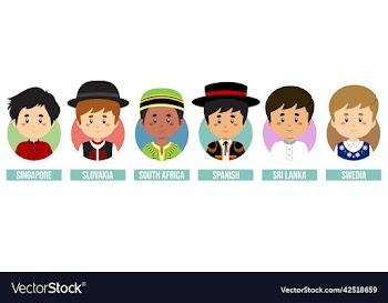 set avatars with different countries