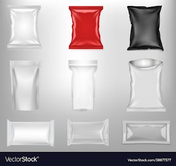 set blank plastic bags eps10