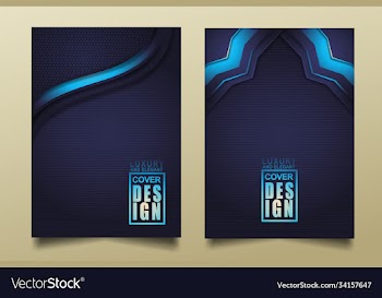 set cover design template with luxury and elegant
