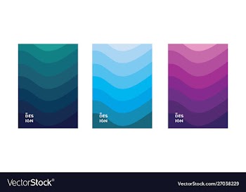 Set cover modern vector image