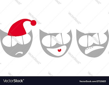Set cute cat character with various emotions vector image