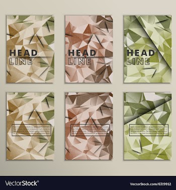 Set dirty camouflage for background vector image