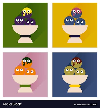 Set flat icons with long shadow balls ice vector image