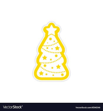 Set flat icons with long shadow New Year and vector image