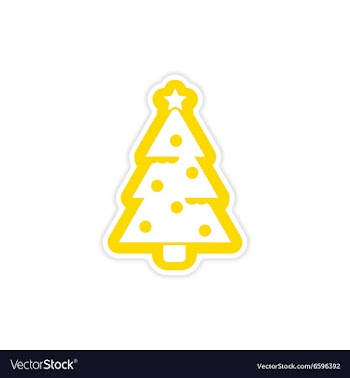 Set flat icons with long shadow New Year and vector image