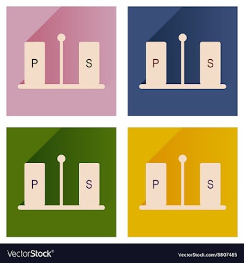 Set flat icons with long shadow pepper and vector image