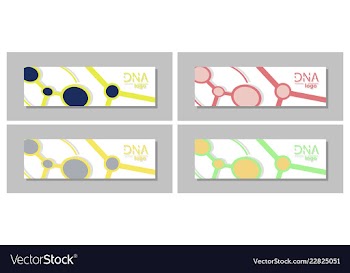 Set flyer brochure size a4 templatebanner vector image